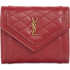 Saint Laurent Saint Laurent Small Gaby Quilted Leather Envelope Wallet