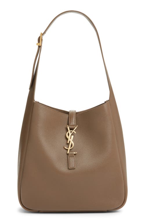 Saint Laurent Saint Laurent Small Le 5 à 7 Leather Hobo