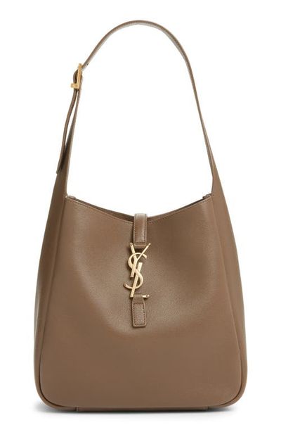 Saint Laurent Saint Laurent Small Le 5 à 7 Leather Hobo