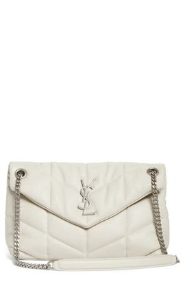 Saint Laurent Saint Laurent Small Lou Leather Puffer Bag