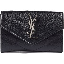 Saint Laurent Saint Laurent Small Monogram Leather French Wallet