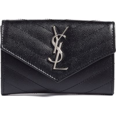Saint Laurent Saint Laurent Small Monogram Leather French Wallet