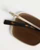 Saint Laurent Saint Laurent Square Sunglasses Gold-Gold-Brown One - 5