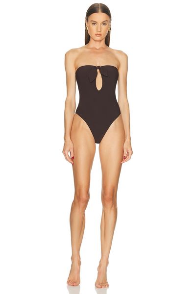 Saint Laurent Saint Laurent Strapless One Piece Swimsuit