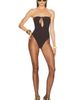 Saint Laurent Saint Laurent Strapless One Piece Swimsuit - 4