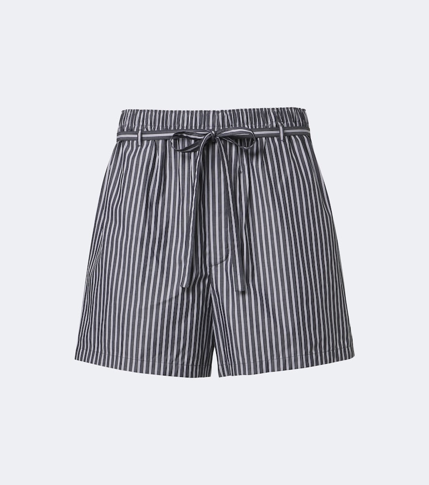 Saint Laurent Saint Laurent Striped cotton poplin shorts