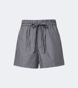 Saint Laurent Saint Laurent Striped cotton poplin shorts