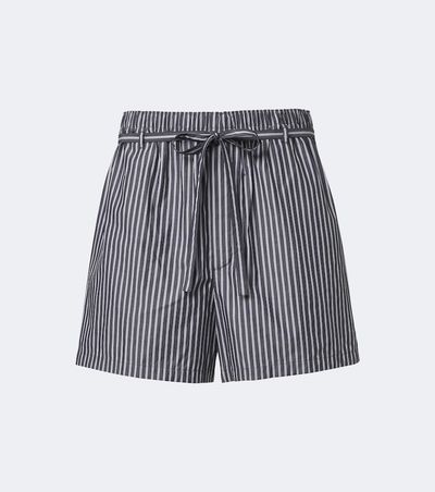 Saint Laurent Saint Laurent Striped cotton poplin shorts