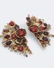 Saint Laurent Saint Laurent Sunrise embellished clip-on earrings - 4