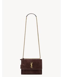 Saint Laurent Saint Laurent Sunset Medium Bag in Suede