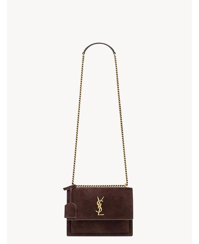 Saint Laurent Saint Laurent Sunset Medium Bag in Suede