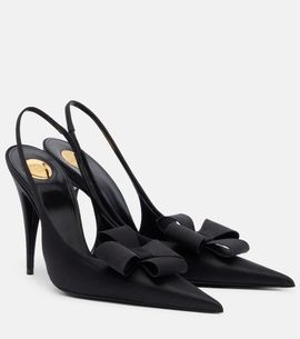 Saint Laurent Saint Laurent Tea bow-detail slingback pumps