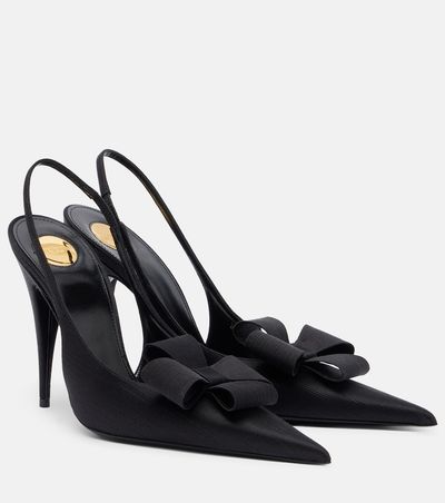 Saint Laurent Saint Laurent Tea bow-detail slingback pumps