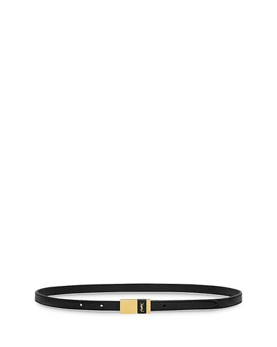 Saint Laurent Saint Laurent Thin Anchor Belt in Leather