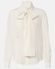 Saint Laurent Saint Laurent Tie-neck silk blouse - 1
