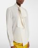 Saint Laurent Saint Laurent Tie-neck silk blouse - 5