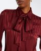 Saint Laurent Saint Laurent Tie-neck striped silk jacquard blouse - 3