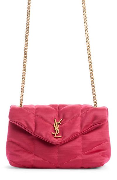 Saint Laurent Saint Laurent Toy Loulou Puffer Quilted Satin Shoulder Bag