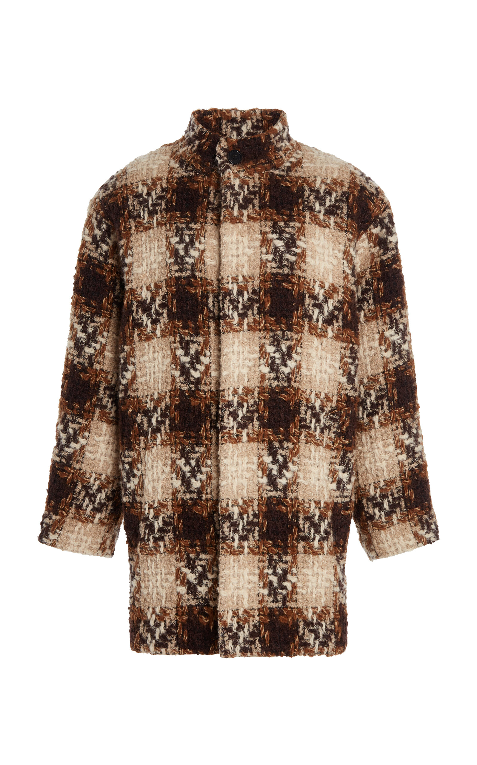 Saint Laurent Saint Laurent Tweed WoolBlend Coat