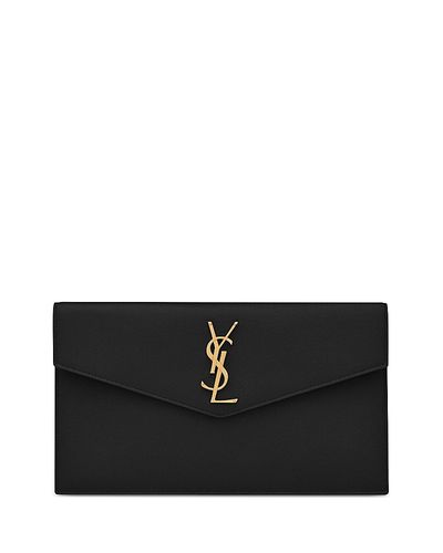 Saint Laurent Saint Laurent Uptown Clutch in Grain Leather
