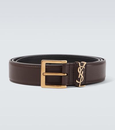 Saint Laurent Saint Laurent Vadim Cassandre leather belt