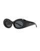 Saint Laurent Saint Laurent Vintage Logo Plump Oval Sunglasses - 2