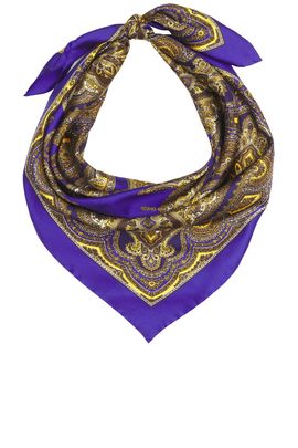 Saint Laurent Saint Laurent Vintage Paisley Carre Scarf