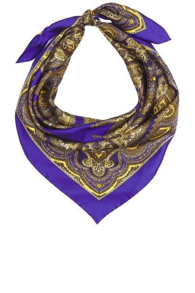 Saint Laurent Saint Laurent Vintage Paisley Carre Scarf