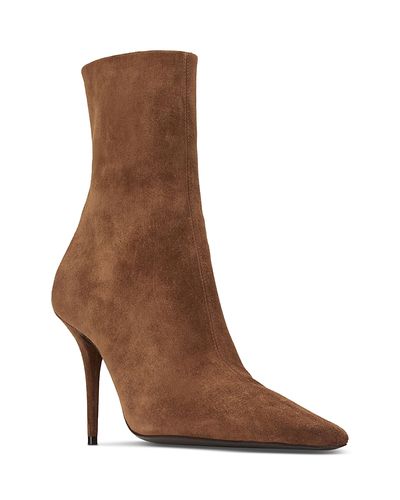 Saint Laurent Saint Laurent Women's Ashley Booties In Suede