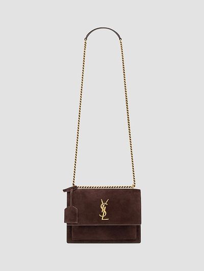 Saint Laurent Saint Laurent Women's Sunset Medium Crossbody Bag in Suede