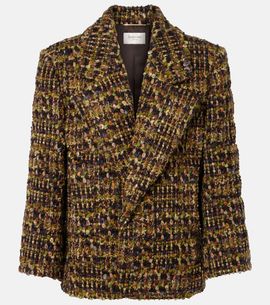 Saint Laurent Saint Laurent Wool-blend tweed jacket