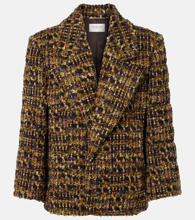 Saint Laurent Saint Laurent Wool-blend tweed jacket