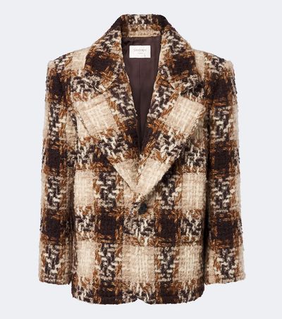 Saint Laurent Saint Laurent Wool and mohair-blend tweed blazer