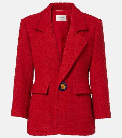 Saint Laurent Saint Laurent Wool and silk-blend tweed jacket