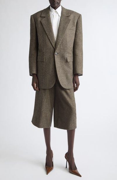 Saint Laurent Saint Laurent Wool Herringbone Jacket