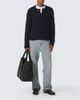 Saint Laurent Saint Laurent Y Large leather-trimmed tote bag - 7