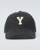 Saint Laurent Saint Laurent Y patch-appliquÃ© gabardine baseball cap - 1