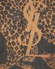 Saint Laurent Saint Laurent YSL & Leopard Carre Scarf - 3