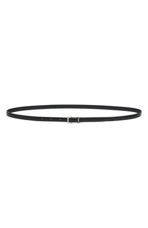 Saint Laurent Saint Laurent YSL Extra Fine Ceinture Leather Skinny Belt