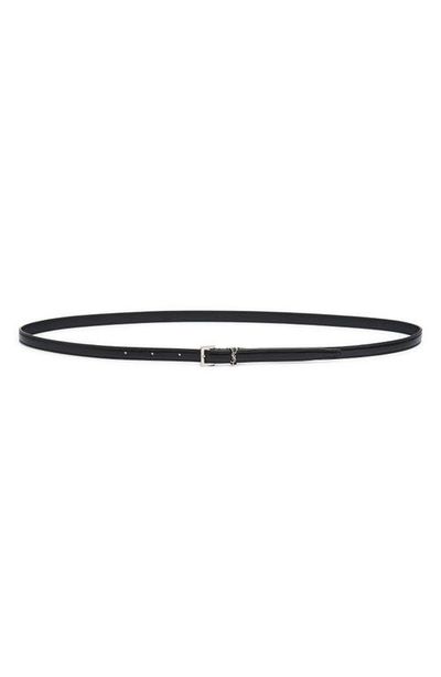 Saint Laurent Saint Laurent YSL Extra Fine Ceinture Leather Skinny Belt