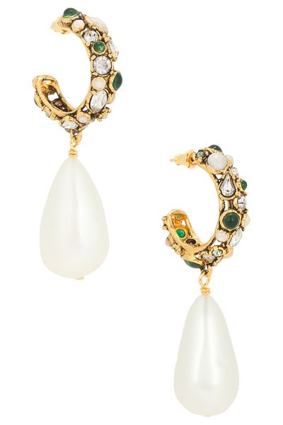 Saint Laurent Saint Laurent YSL Hoop & Drop Fetiche Earrings
