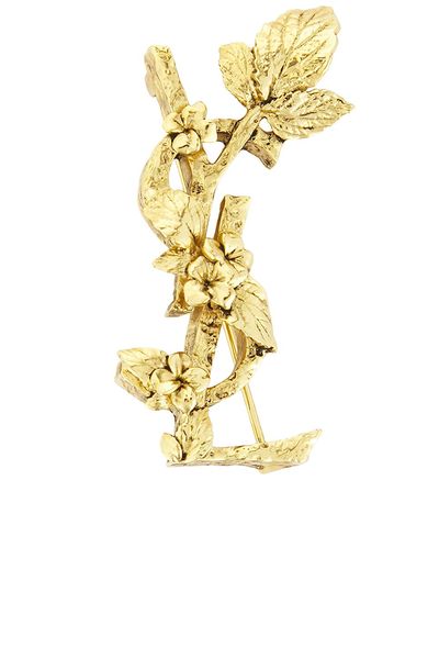 Saint Laurent Saint Laurent YSL Hydrangea Brooch