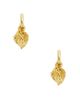Saint Laurent Saint Laurent YSL Leaf & Mulberry Charm Hoop Earrings - 4