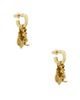 Saint Laurent Saint Laurent YSL Leave & Hydrangea Charm Hoop Earrings - 1