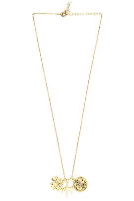 Saint Laurent Saint Laurent YSL Medal Dove & Lucky Charm Necklace
