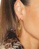 Saint Laurent Saint Laurent YSL Mulberry Wood Hoop Earrings - 2