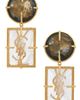 Saint Laurent Saint Laurent YSL Oversized Geometric Earrings - 1
