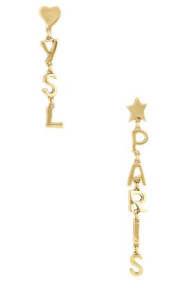 Saint Laurent Saint Laurent YSL Paris Pendant Earrings