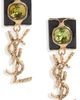 Saint Laurent Saint Laurent YSL Squared Pendant Drop Earrings - 1