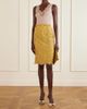 SAINT LAURENT Scalloped metallic lace midi-skirt - 2
